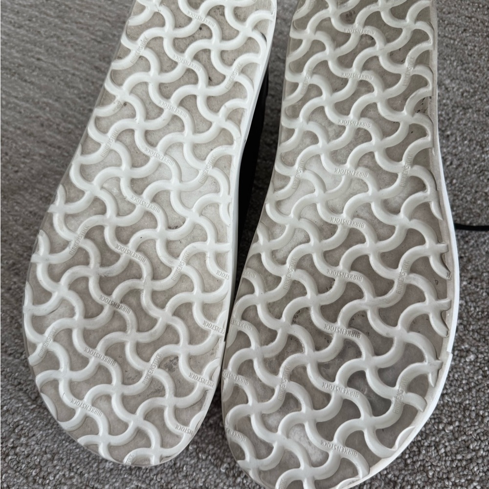 Birkenstock Black and White Sneakers with Leather Upper - Picture 5 of 5